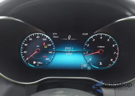 2020 Mercedes-Benz C 300 z USA, uszkodzony, nr VIN WDDWF8DB6LR534788